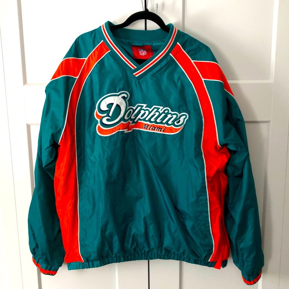 Vintage mens NFL Miami Dolphins pullover